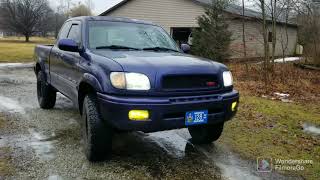 How to install 2" lift, strut spacer. New tires and wheels! 1st gen Tundra. 2000 Tundra access cab.