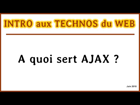 Vidéo: Pourquoi Ajax est utilisé dans MVC ?