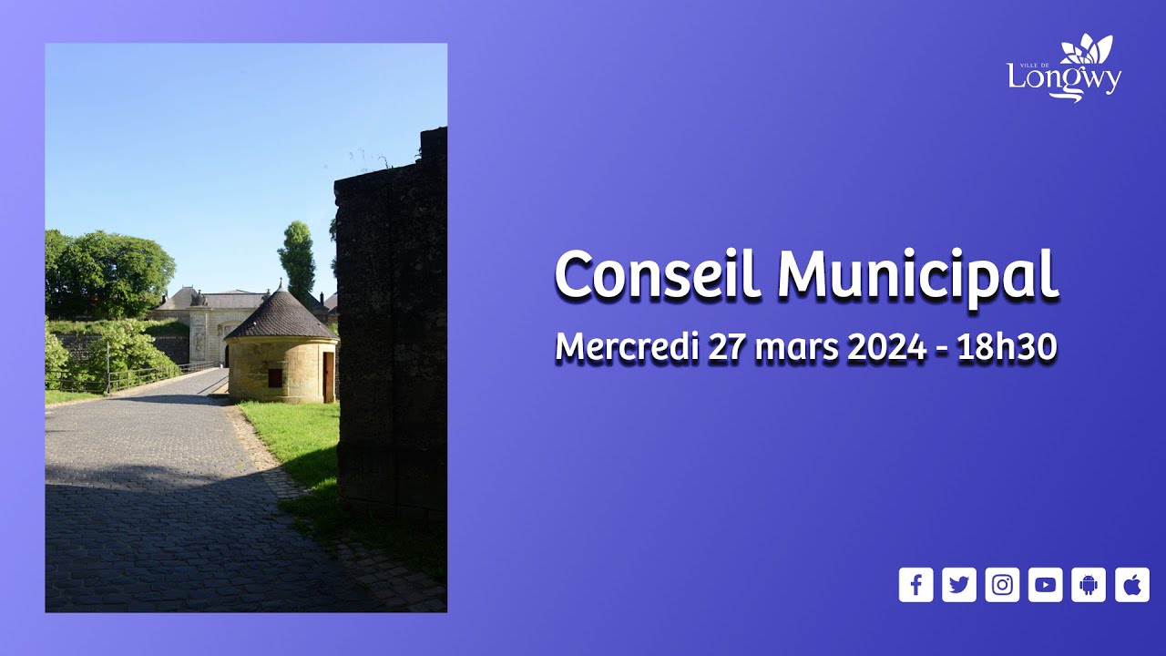 Conseil Municipal - Mercredi 27 mars 2024