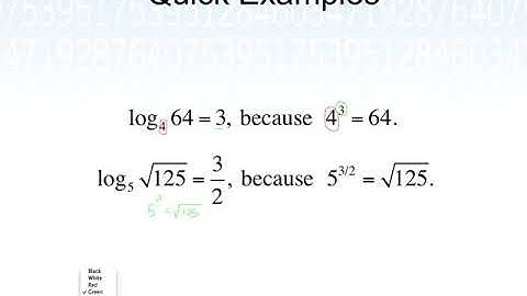 Logarithmic Functions (Applied Calculus, Sec 4.2 part 1)