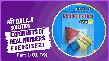 Solution of Exponent of Real Numbers - Class 9 (UP Board)| Ex2.1Balaji Publication | Akash G Classes