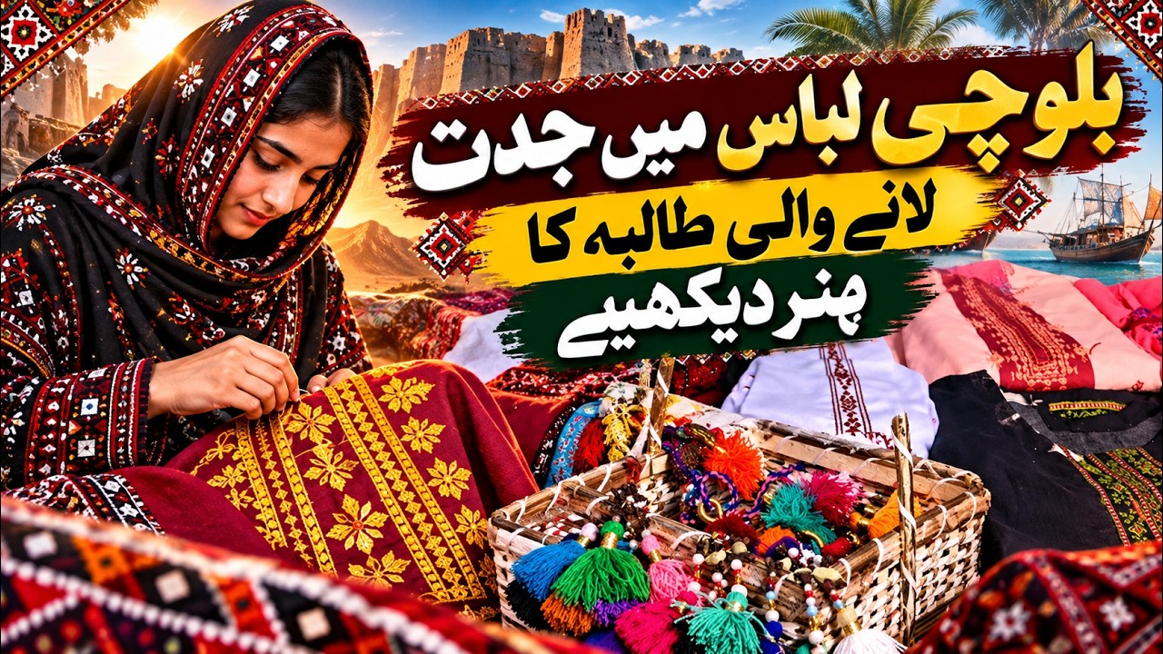 Noshki Student Shines at SBKWU Quetta: Modern Balochi Cultural Dresses