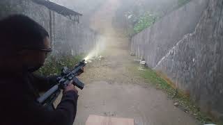 Shooting My Taurus T4 With Precision Armament Hypertap Muzzle Brake In A Rainy And Foggy Weather