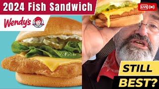 2024 Wendy's Crispy Panko Pollock Fish Sandwich | Bishop Stan Food Reviews