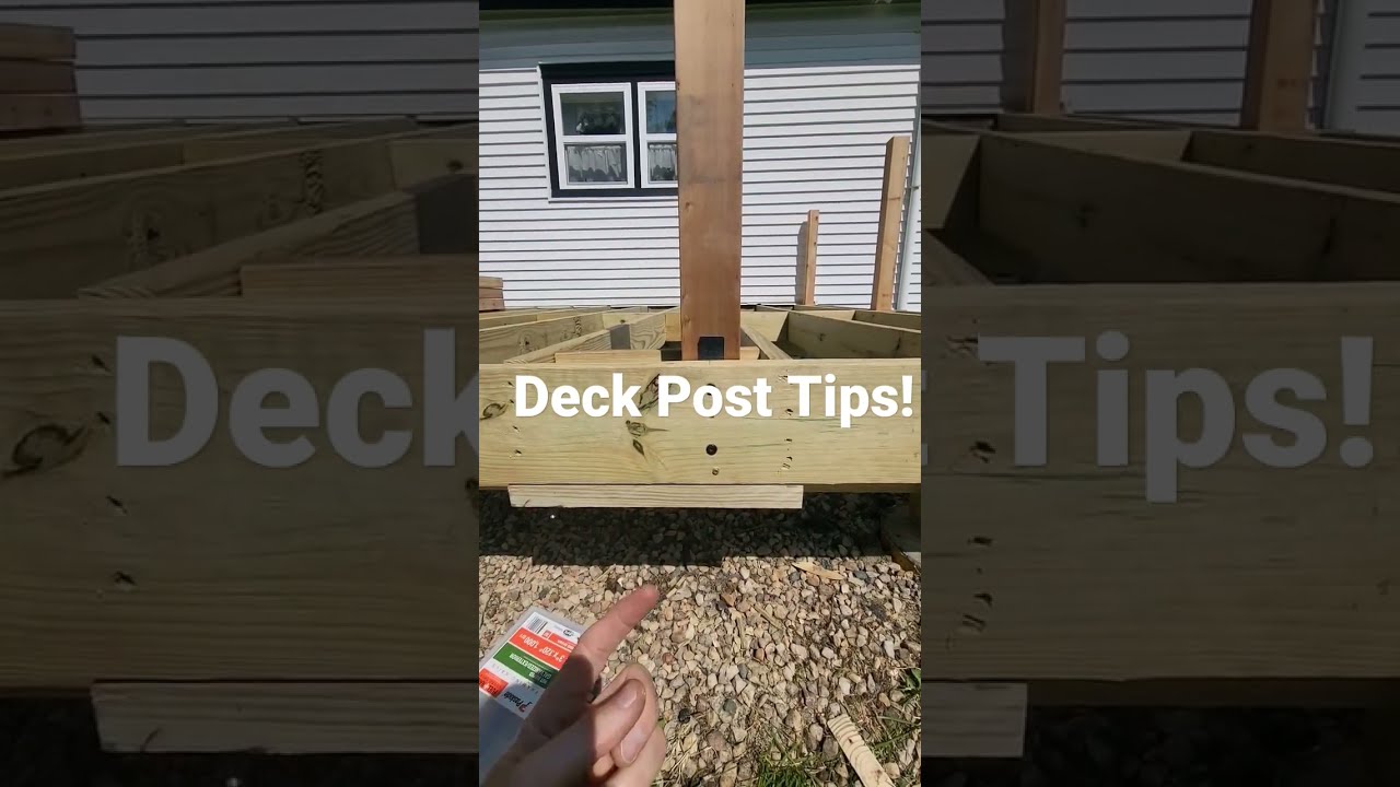 Deck Building Tip Setting Posts HANDYMAN HEADQUARTERS 