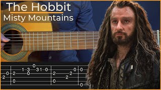 Misty Mountains Cold - The Hobbit (Simple Guitar Tab) Resimi