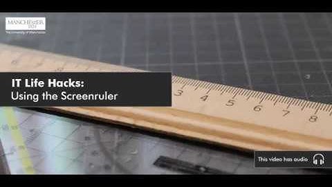 How to use the screen ruler