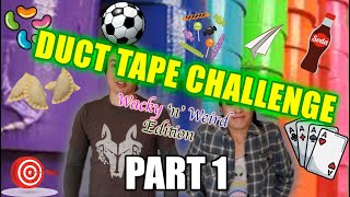 LAYERS OF DUCT TAPE CHALLENGE | Wacky 'n' Weird Edition!!! | PART 1