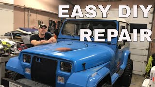 How To Check Transfer Case Fluid Level on Jeep Wrangler YJ - YouTube