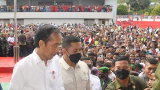 Antusiasme Warga Kepulauan Tanimbar Sambut Presiden Jokowi dan Ibu Iriana, Maluku, 2 September 2022