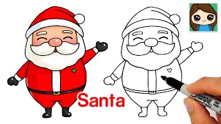 How to Draw Santa Claus EASY 