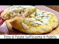 PIZZA DI PATATE SOFFICISSIMA IN PADELLA ricetta senza forno PIZZA OF POTATOES IN THE PAN