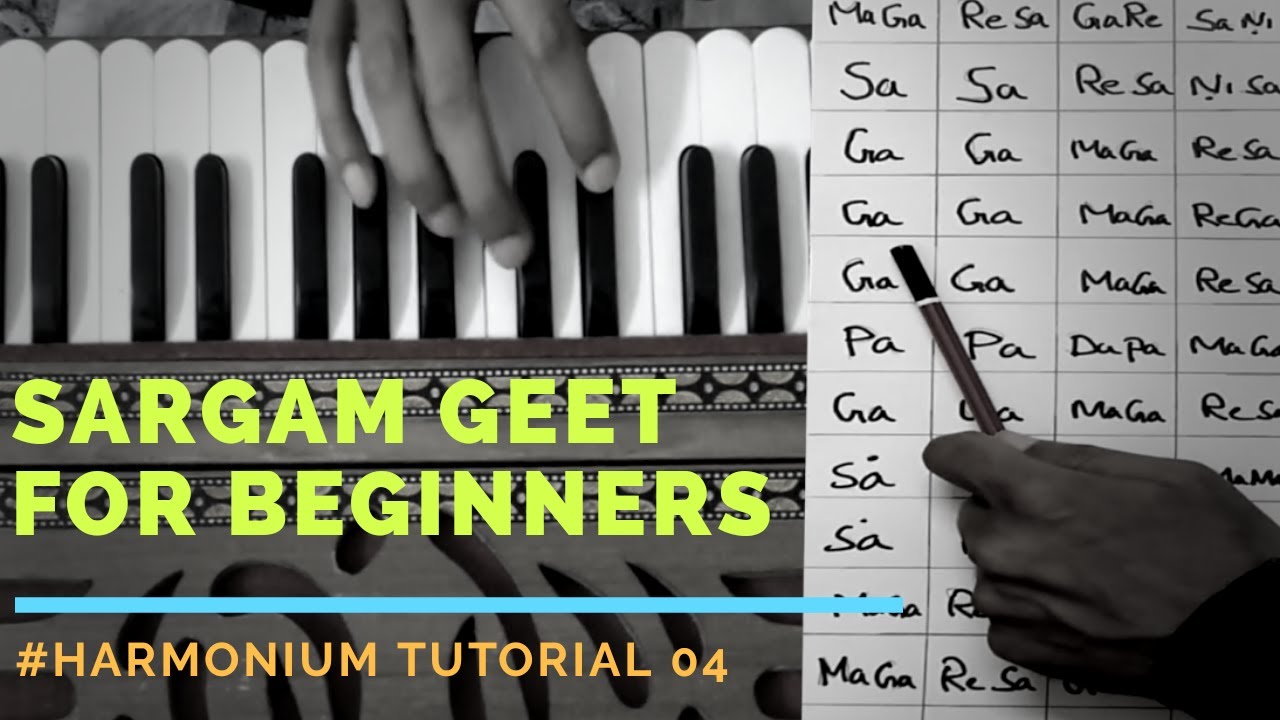 Sargam Geet for beginners Harmonium tutorial 04 Guru Shekar