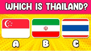 Guess and Learn ALL 49 FLAGS Of ASIA 🌎\/CHALLENGE YOURSELF! PT.1