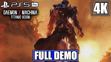 DAEMON X MACHINA TITANIC SCION Gameplay Walkthrough FULL DEMO [4K 60FPS PS5 PRO] - No Commentary