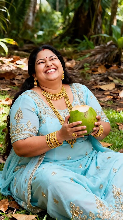 🌟The woman left the desert island on her own.