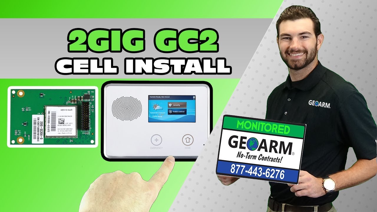 2GIG GC2: How to Install Cellular Communicator? - YouTube
