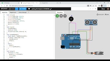 Membuat simulasi palang kereta api menggunakan wokwi