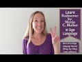 Learn Redeemer by Nicole C. Mullins in Sign Language (Step by step tutorial using ASL signs)