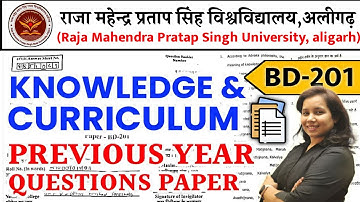 🔥Knowledge and Curriculum MCQ | B.ed 2nd Year Exam 2023 | Catalyst Soni