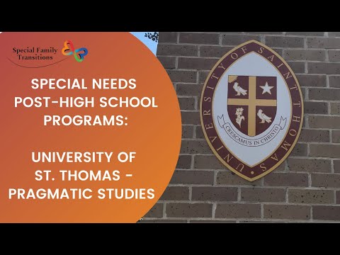 University of St. Thomas- Pragmatic Studies: College Program for Learning Differences, Special Needs