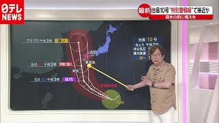 台風１０号“特別警報級”木原予報士に聞く（2020年9月2日放送 news every.より）
