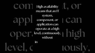 HIGH AVAILABILTY | What is HA | HYD TECH