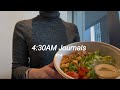 4:30起き生活 | ダイエット1週間目 | リアルな食事🍽️