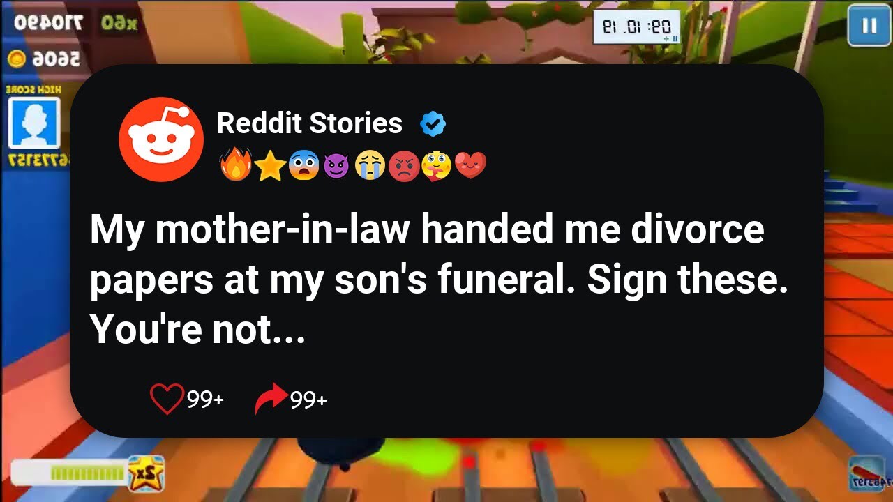 Моя свекровь вручила мне документы о разводе на похоронах моего сына. Подпишите их. Вы не #reddit
