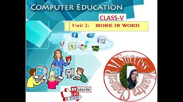 CBSE || Class-5  Computer || Chapter-2 || More In MS-Word ||