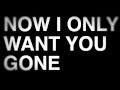 Want you gone kinetic typography