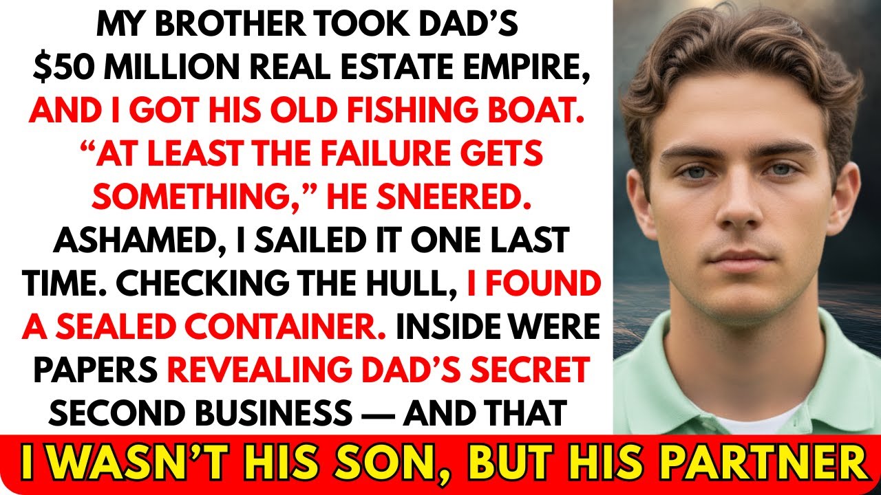 My Brother Got Dad’s $50M Empire, I Got a Rusty Boat—Until I Found His Secret in the Hull