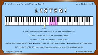 LPP Aural Training Level B3 Ex10 (3 notes)