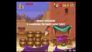 Aladdin Playthrough (Snes): Part 2 - Stage 1 ~ The Humble Life of a Street Rat screenshot 2