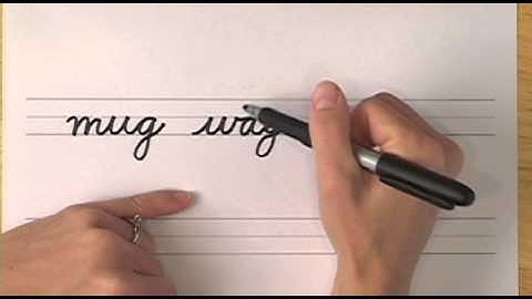 How To Write in Cursive // Lesson 11 // A complete Course // FREE Worksheets