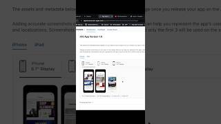Submitting App to Apple Store: Apple app Connect Screenshots #appstore  #coding  #shorts