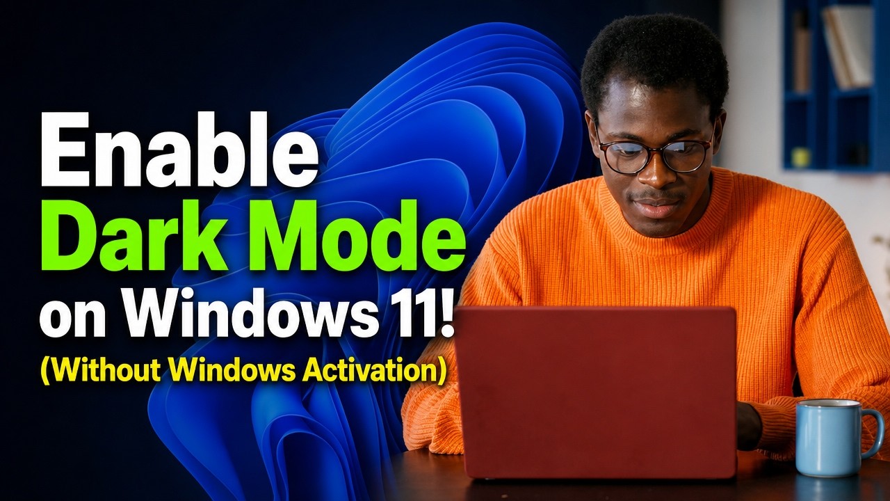 How To Enable Dark Mode on Windows 11 Without Windows Activation - YouTube