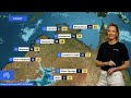 National Weather Forecast: Mostly dry, with a few showers for the far south-east
