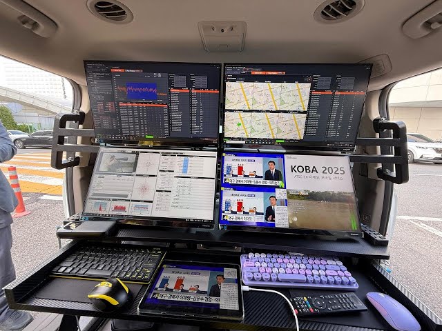 Demo de ATSC 3 0 Multi channel & Mobile Live no Koba 2025 em Seul, Coréia do Sul