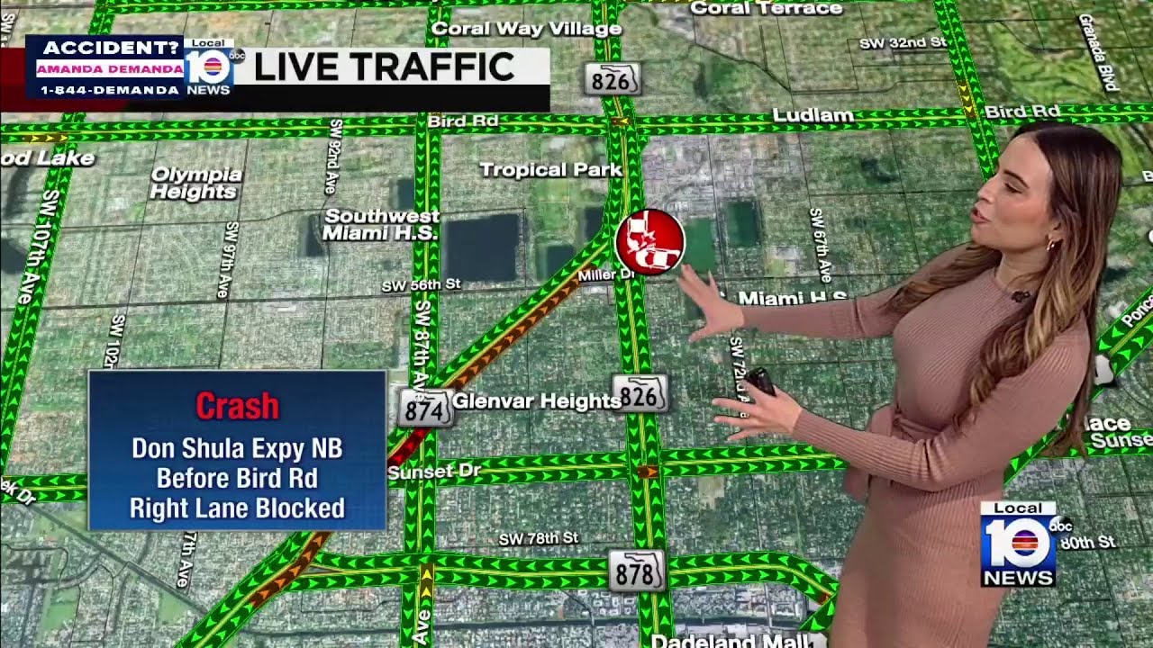 Traffic alert: Crash affects Don Shula Expressway - YouTube