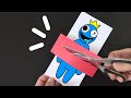 Very easyrainbow friends blue paper magic trickfunny paper craft idea