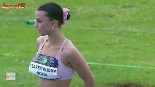 Sofia Tsarsitalidou breaks here personal best long jump with a length of 6.25m in Alexandria Greece