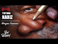 Cómo dibujar NARIZ hiperrealista con COLORES | Morgan Freeman | Soy Danny