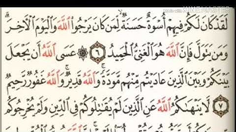 سورة الممتحنة - من آية ( ٦ ) إلى آخرها آية ( ١٣ ) - للقارئ : عبدالباسط عبدالصمد .