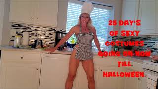 Reba Fitness Cooking Up A Storm In The Kitchen | 25 Day's Of Sexy Costumes!!!!