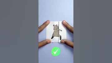 The Dancing Rat Meme Easy Paper Folding Crafts Game‼️Challenge #shorts #art #rat #dancing