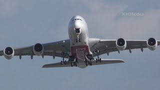 гигант на взлёте A380 оторвался рано