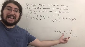 Volume of a Tetrahedron Using Triple Integrals