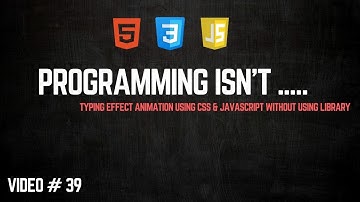 Create a Cool Typing Text Animation with CSS & JavaScript | Step-by-Step Tutorial