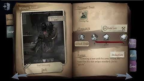 Identity V | The Ripper Guide part 1 (External Trait, Shapeshift, Trait & Persona)